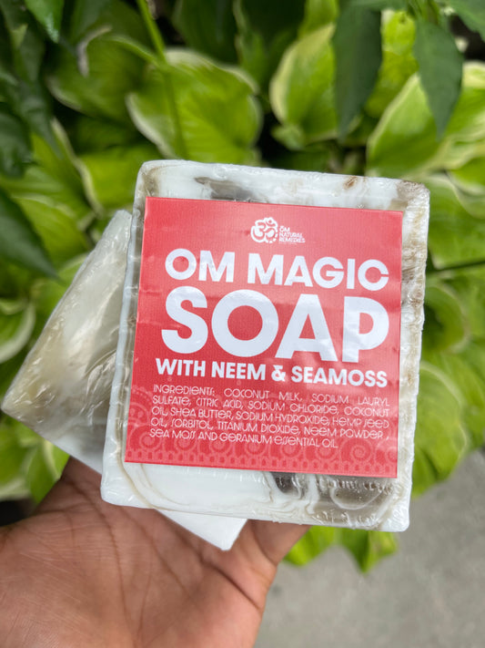OM Magic Soap with Neem & Seamoss